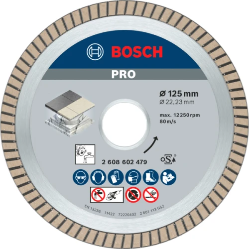 Алмазний круг Bosch Best for Ceramic Extraclean Turbo 125x22.23x1.4x7 мм (2608602479)