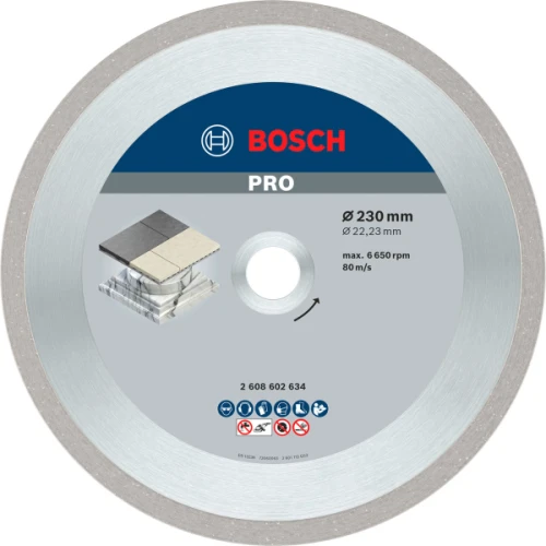 Алмазний круг по кераміці Bosch Best for Ceramic 230x22.23x2.4x10 мм (2608602634)
