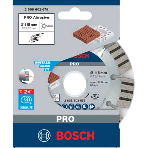 Алмазний круг сегментований Bosch Best for Abrasive 115x22.23x2.2x12 мм (2608602679)