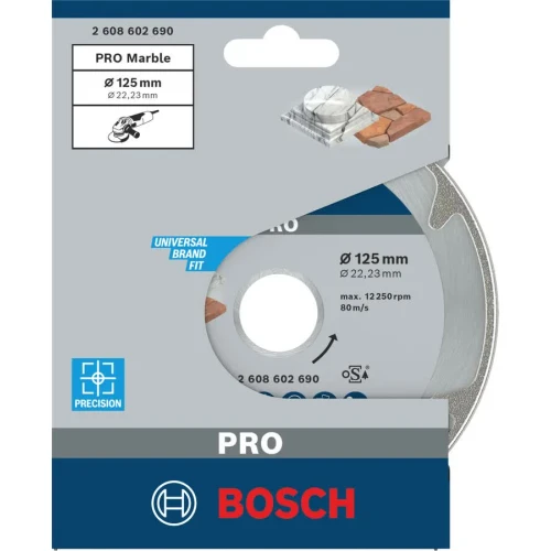 Диск алмазний по мармуру Bosch PRO Marble 125x22.23 мм (2608602690)