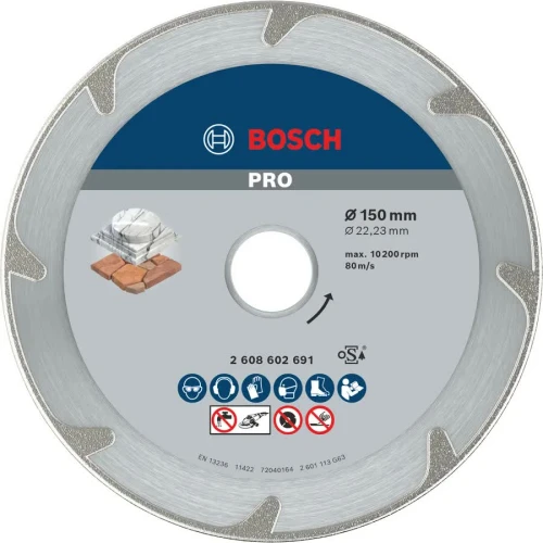 Диск алмазний по мармуру Bosch PRO Marble 150x22.23 мм (2608602691)