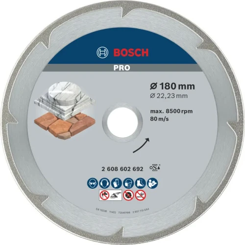 Диск алмазний по мармуру Bosch PRO Marble 180x22.23 мм (2608602692)