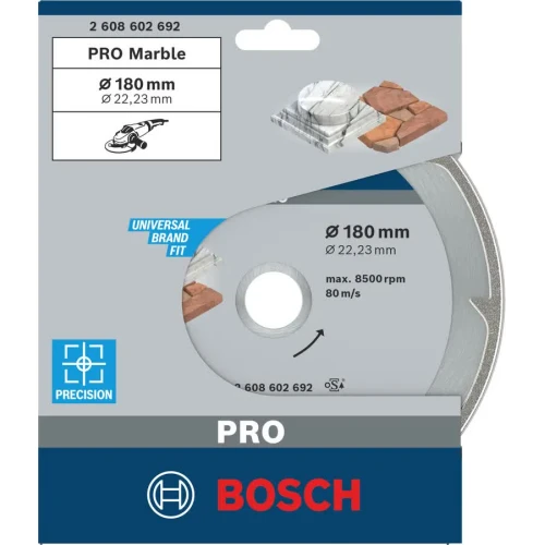 Диск алмазний по мармуру Bosch PRO Marble 180x22.23 мм (2608602692)