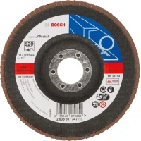 Круг лепестковый шлифовальный по металлу Bosch Expert for Metal X551 P120x125 мм (2608607347)