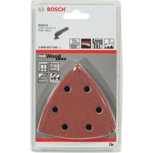 Шлифовальный лист Bosch C430 Expert for Wood and Paint P60 – P180 93x93 мм (10 шт.) (2608607540)