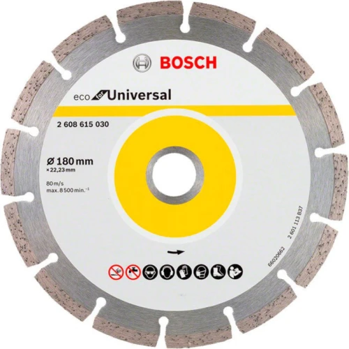 Диск алмазный сегментированный Bosch ECO for Universal 180x22.23x7 мм (2608615030)
