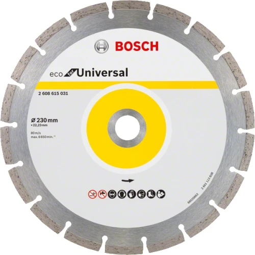 Алмазний відрізний круг Bosch ECO for Universal 230-22,23 (2608615044) 10 шт