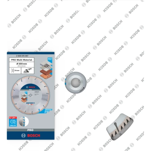 Алмазний відрізний диск Bosch Standard for Universal 300x22.23x3.3x10 мм (2608615067)