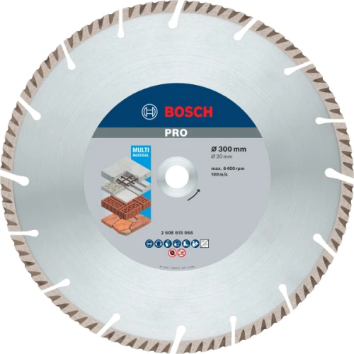 Алмазний відрізний диск Bosch Standard for Universal 300x20x3.3x10 мм (2608615068)
