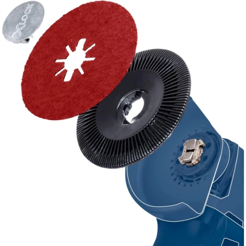 Круг шлифовальный фибровый Bosch X-LOCK R444 Expert for Metal (125 мм / G100) (2608619175)