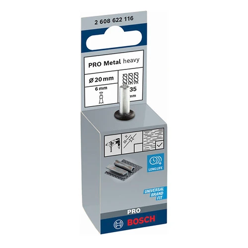 Щетка торцевая проволочная с прямым хвостовиком Bosch PRO Metal heavy (20 мм / 0.35 мм) (2608622116)