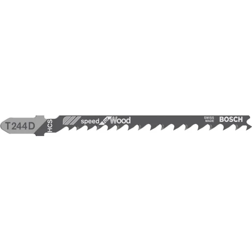 Полотно пильное по дереву Bosch Speed for Wood T 244 D 4.0x5.2x100 мм (5 шт.) (2608630058)