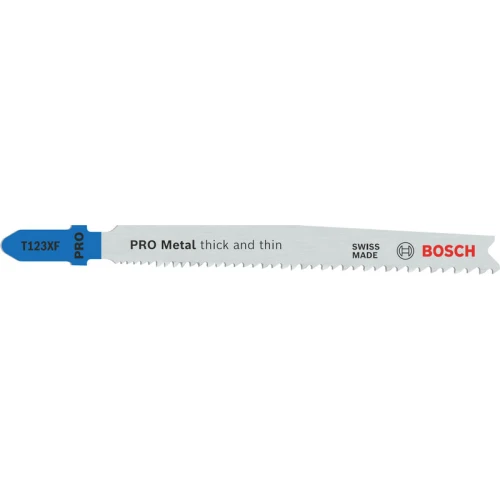 Полотно пильное по металлу Bosch PRO Metal Thick and Thin T 123 XF 1.2x2.6x100 мм (5 шт.) (2608638473)