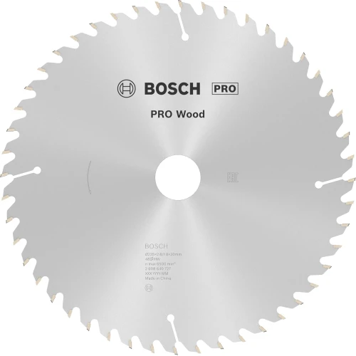 Циркулярний пиляльний диск Bosch PRO Wood, 235 x 2,8 x 30 мм, T48 (2608640727)