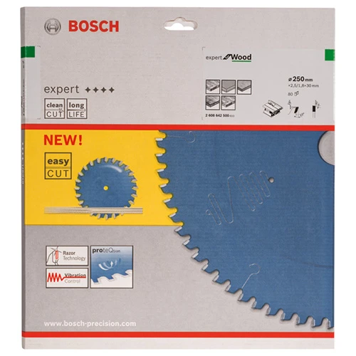 Диск пильный по дереву Bosch 250x30x80Т Expert for Wood (2608642500)