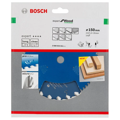 Диск пиляльний по дереву Bosch 150x20x24Т Expert for Wood (2608644011)