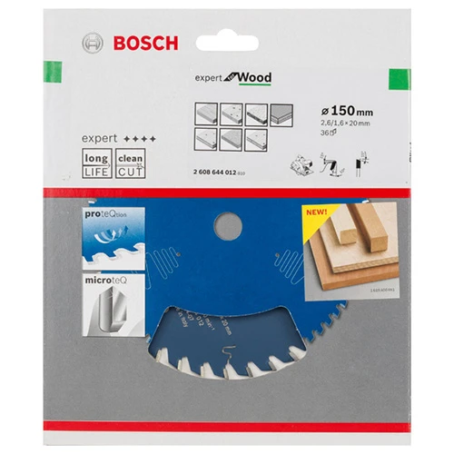 Диск пиляльний по дереву Bosch 150x20x36Т Expert for Wood (2608644012)