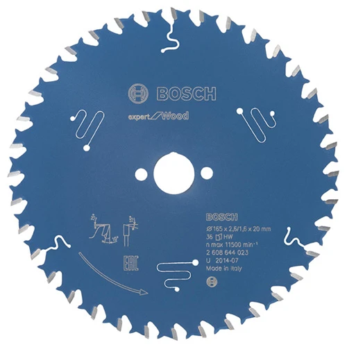 Диск пиляльний по дереву Bosch 165x20x36Т Expert for Wood (2608644023)