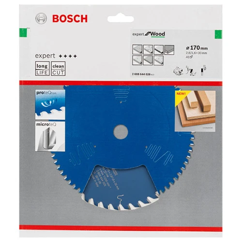 Диск пильный по дереву Bosch 170x30x40Т Expert for Wood (2608644028)