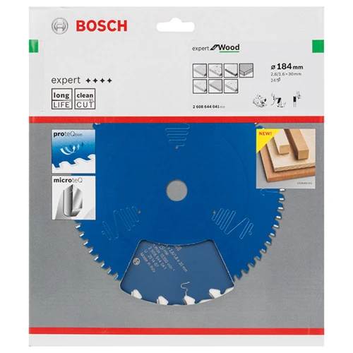 Диск пиляльний по дереву Bosch 184x30x24Т Expert for Wood (2608644041)