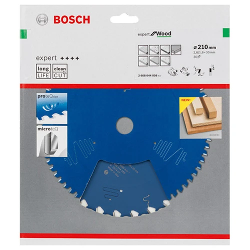Диск пиляльний по дереву Bosch 210x30x30Т Expert for Wood (2608644058)