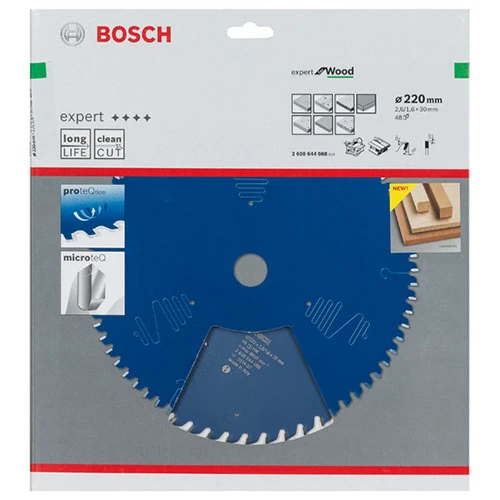 Диск пиляльний по дереву Bosch 220x30x48Т Expert for Wood (2608644088)
