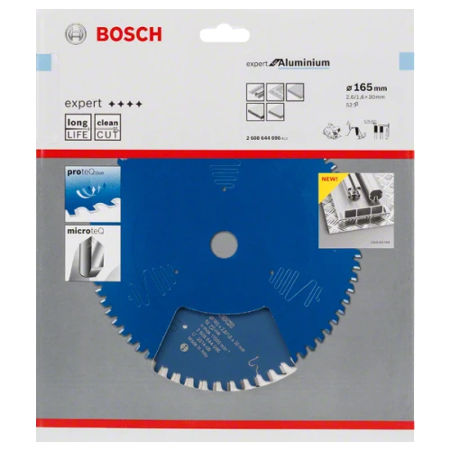 Диск пильный по алюминию Bosch 165x30x52T Expert for Aluminium (2608644096)