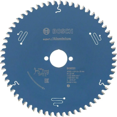 Диск пиляльний по алюмінію Bosch 200x30x60T Expert for Aluminium (2608644103)