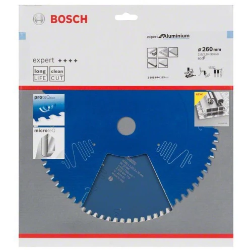 Диск пиляльний по алюмінію Bosch 260x30x80T Expert for Aluminium (2608644113)