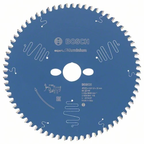 Диск пиляльний по алюмінію Bosch 225x30x68T Expert for Aluminium (2608644118)