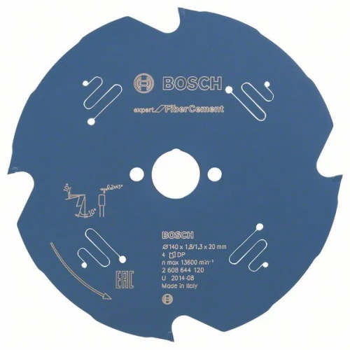 Диск пиляльний по гіпсокартону Bosch 140х20х4Т Expert for Fibre Cement (2608644120)