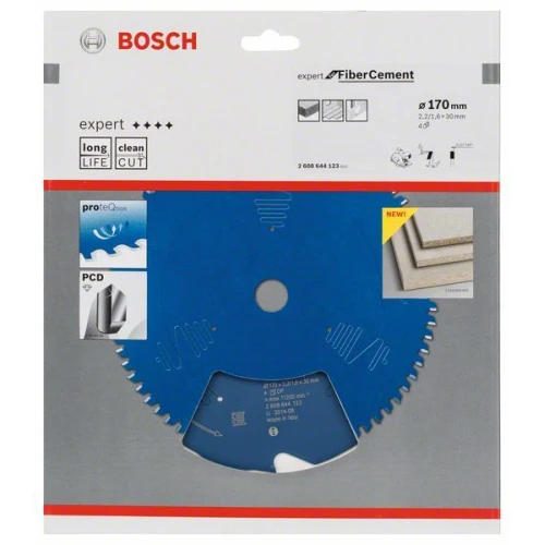 Диск пиляльний по гіпсокартону Bosch 170х30х4Т Expert for Fibre Cement (2608644123)