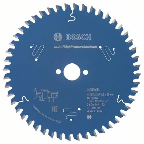Диск пиляльний по ламінату Bosch 165x20x48Т Expert for High Pressure Laminate (2608644133)