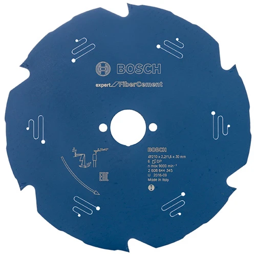 Диск пиляльний по фіброцементу Bosch 210x30x6Т Expert for Fibre Cement (2608644345)