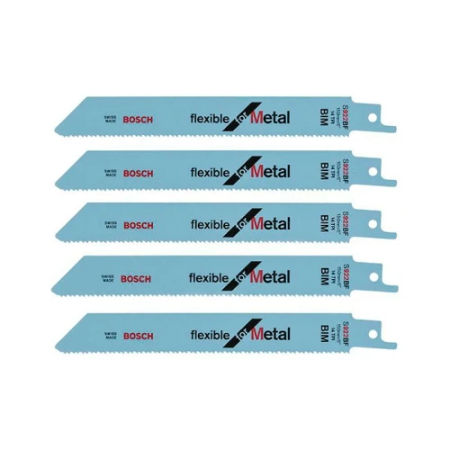 Пильное полотно по металлу Bosch BI-METAL S 922 BF Flexible for Metal (5 шт.) (2608656014)