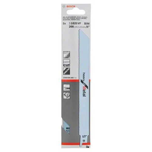 Пильное полотно по металлу Bosch PRO Metal Demolition S 1025 VF (5 шт.) (2608656265)