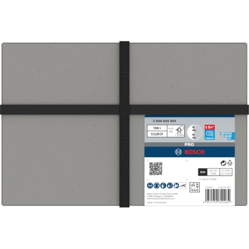 Пильное полотно по металлу Bosch PRO Thick Metal Demolition S1130CF Blade 1.6x22x225 мм (100 шт.) (2608659003)