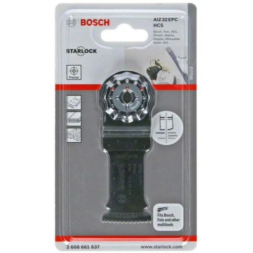Пильное погружное полотно Bosch Starlock HCS Wood AIZ 32 EPC 32x50 мм (2608661637)