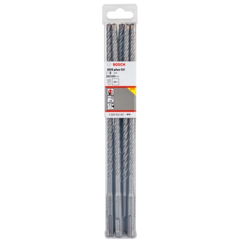 Бур по бетону Bosch SDS-Plus-5X 8x200x260 мм (10 шт.) (2608833901)