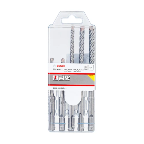 Набір бурів по бетону Bosch SDS-Plus-5X (5 шт.) (2608833910)