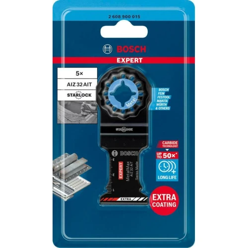 Пильное погружное полотно Bosch Starlock EXPERT MetalMax AIZ 32 AIT 40x32 мм (5 шт.) (2608900015)