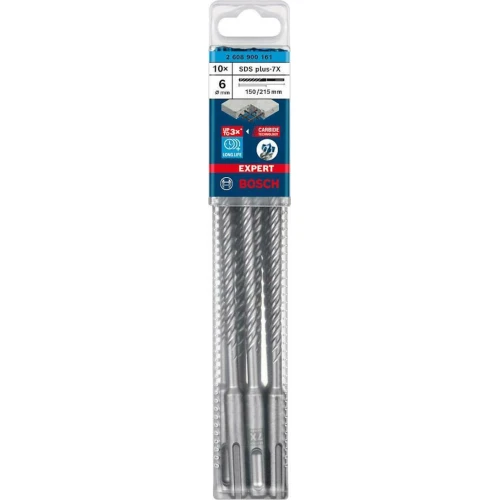 Ударний бур по бетону Bosch EXPERT SDS-Plus-7X 6.0x150x215 мм (10 шт.) (2608900161)