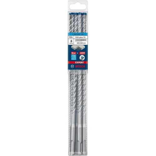 Ударный бур по бетону Bosch EXPERT SDS-Plus-7X 8.0x200x265 мм (10 шт.) (2608900169)
