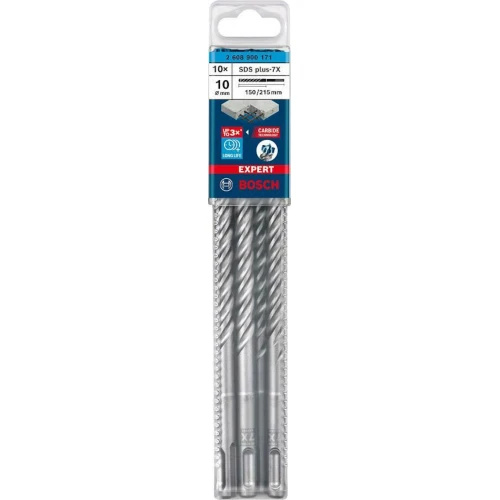 Ударний бур по бетону Bosch EXPERT SDS-Plus-7X 10x150x215 мм (10 шт.) (2608900171)