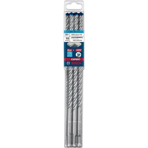 Ударний бур по бетону Bosch EXPERT SDS-Plus-7X 10x200x265 мм (10 шт.) (2608900172)