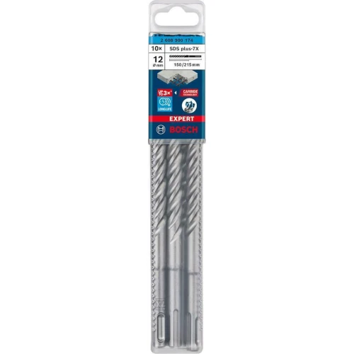 Ударний бур по бетону Bosch EXPERT SDS-Plus-7X 12x150x215 мм (10 шт.) (2608900174)