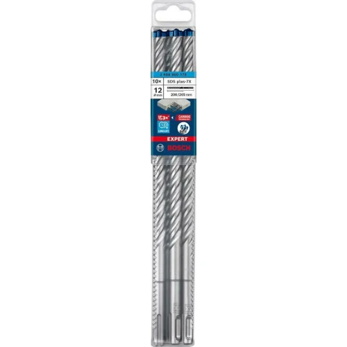 Ударный бур по бетону Bosch EXPERT SDS-Plus-7X 12x200x265 мм (10 шт.) (2608900175)