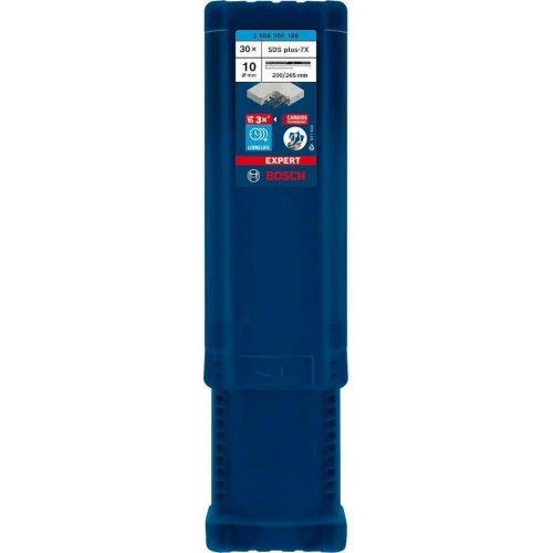 Ударний бур по бетону Bosch EXPERT SDS-Plus-7X 10x200x265 мм (30 шт.) (2608900188)