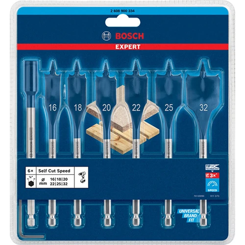 Набір перових свердел Bosch Expert Self Cut Speed Spade (7 шт.) (2608900334)