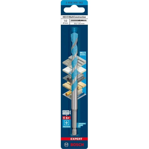 Свердло універсальне Bosch Expert HEX-9 Multi Construction 10x90x150 мм (2608900582)